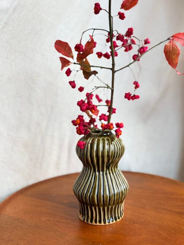Vase striée