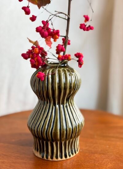 Vase striée