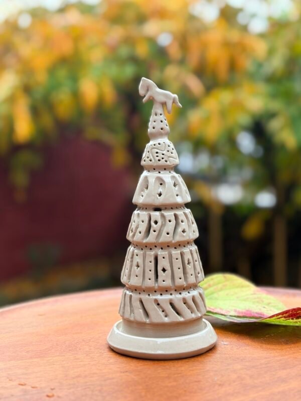 Photophore céramique sapin