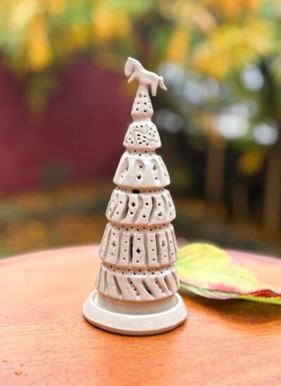 Photophore céramique sapin