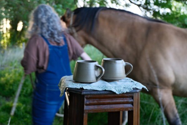 Boite céramique cheval